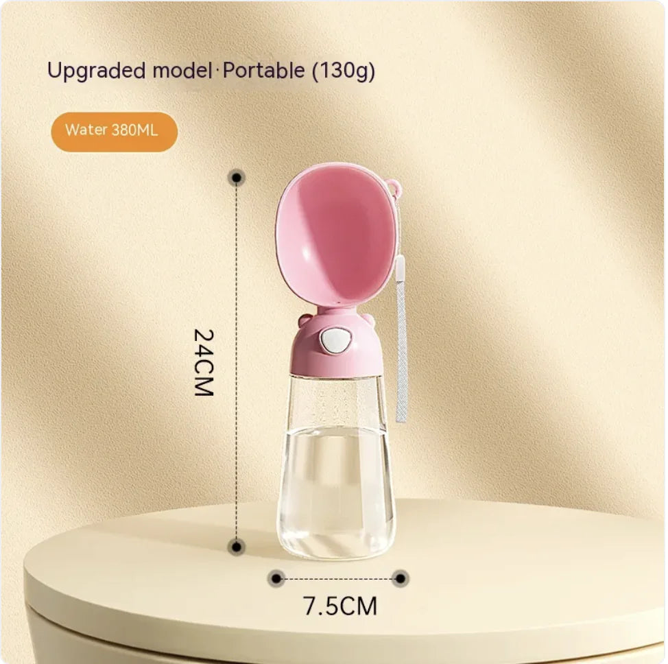 Fourpaws Portable Dog Water Bottle & Feeder for Pets, Travel Water Dispenser and Bowl